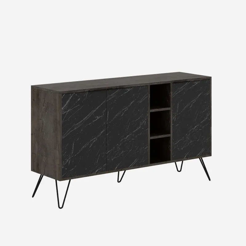 Dulap Tip Consola Clara - Dark Brown, Bendir 142 X 83 X 35.6  - 3