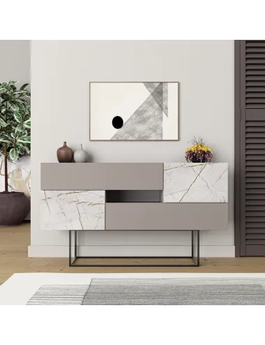 Dulap Tip Consola Eros - Light Mocha, Lagina 145 X 82 X 30 - 1