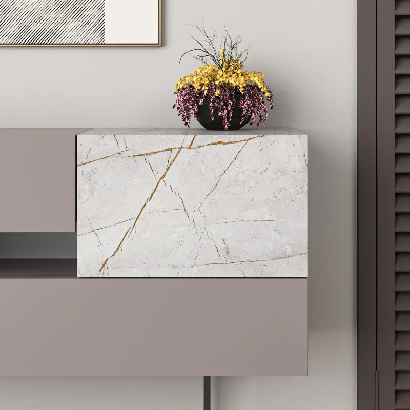 Dulap Tip Consola Eros - Light Mocha, Lagina 145 X 82 X 30  - 3