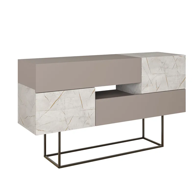 Dulap Tip Consola Eros - Light Mocha, Lagina 145 X 82 X 30  - 4