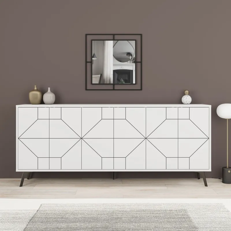 Dulap Tip Consola Dune 183 - White 184 X 77.4 X 35  - 1