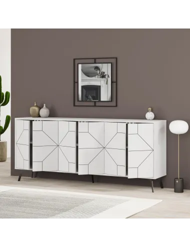 Dulap Tip Consola Dune 183 - White 184 X 77.4 X 35  - 3