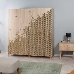 Dulap Dormitor İmaj-120 Dimeniuni 180 X 192 X 52 - 1