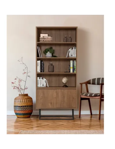 Raft Rea Culoare Nuc 80 X 182 X 36  - 1