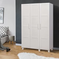 Dulap Dormitor Hedera 1 - White 120 X 189 X 48 - 1