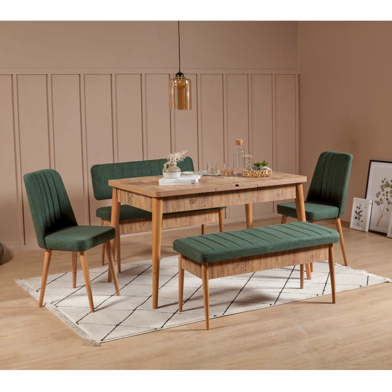 Set Masa si Scaune 5 Piese Vina Atlantic Green  - 1