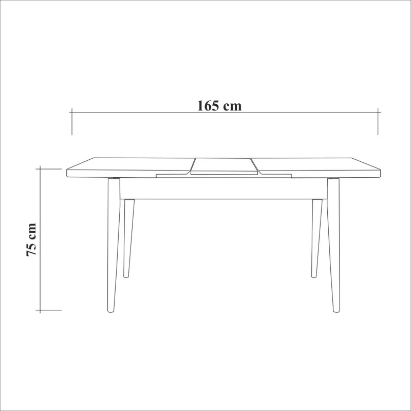 Masa Bucatarie Vina - Walnut 130 X 77 X 80  - 5