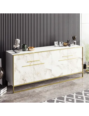 Dulap Tip Consola Polka - White 179.9 X 75 X 47.3 - 1