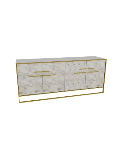 Dulap Tip Consola Polka - White 179.9 X 75 X 47.3  - 3