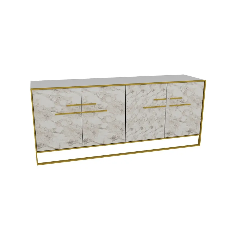 Dulap Tip Consola Polka - White 179.9 X 75 X 47.3  - 3