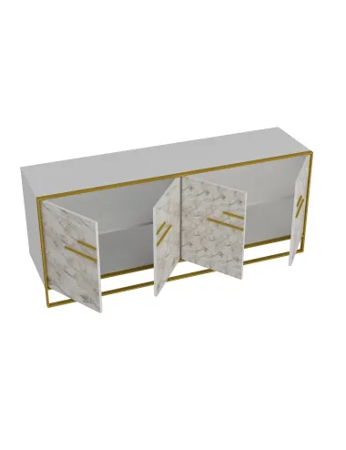 Dulap Tip Consola Polka - White 179.9 X 75 X 47.3  - 4