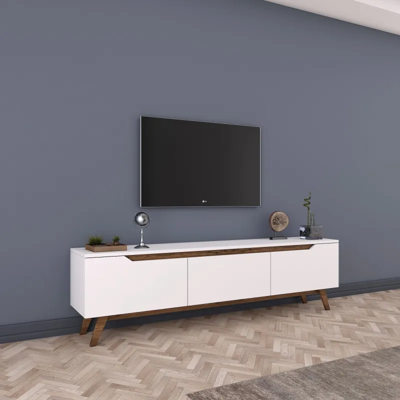 Comoda TV White D1 - 794 Dimensiuni 180 X 48.6 X 35  - 2