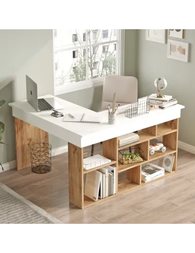 Birou in Forma de L CT5-AW 129 X 72 X 120 - 1