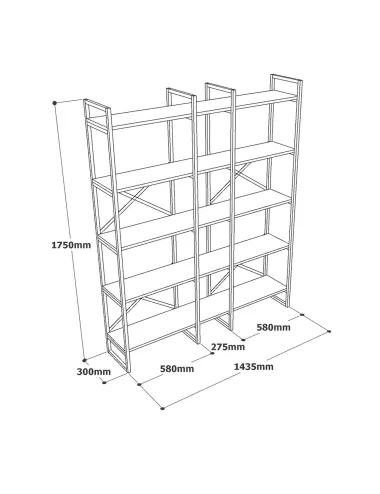 Raft Stil Industrial VG5-A 143.5 X 175 X 30  - 5