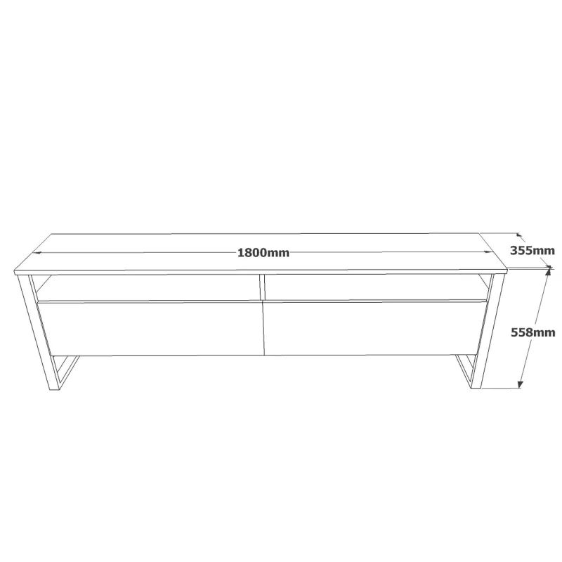 Comoda TV Stil Industrial ML19-A 180 X 56 X 35.5  - 6