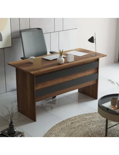 Set Mobila Pentru Birou 5 Piese VO15-BA Culoare Nuc si Antracit - 2