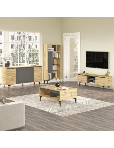 Set Mobilier Living 4 Piese AR14-KA Culoare Stejar - 2