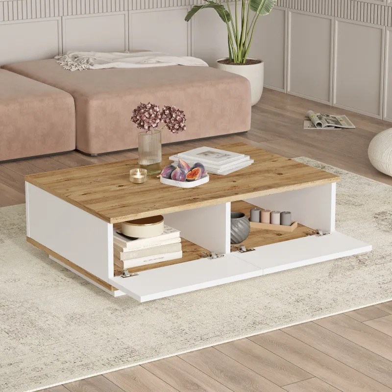 Set Mobilier Living 2 Piese FR17-AW Comanda TV si Masa Cafea  - 5
