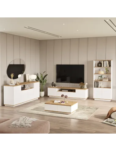 Set Mobilier Living 4 Piese FR19-AW Atlantic Pine - 1