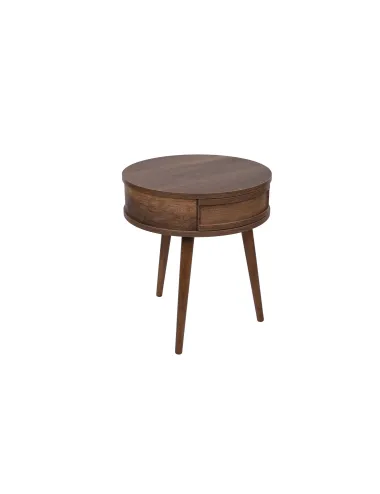 Masuta Decorativa Yuvarlak - Walnut 50 X 60 X 50  - 5
