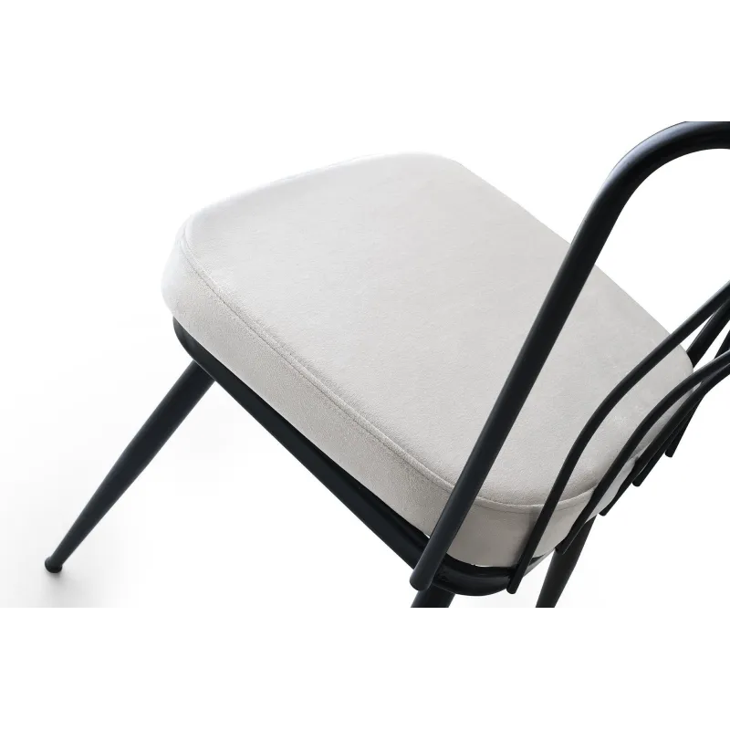 Set 4 Scaune Yildiz - 940 V4 culoare Negru  - 5
