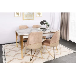 Masa Bucatarie Extensibila Imitatie Marmura Damla 1102 - 2