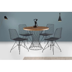 Masa Bucatarie Stil Industrial Pota - 1483 Dimensiuni 90 X 75 X 90 - 1