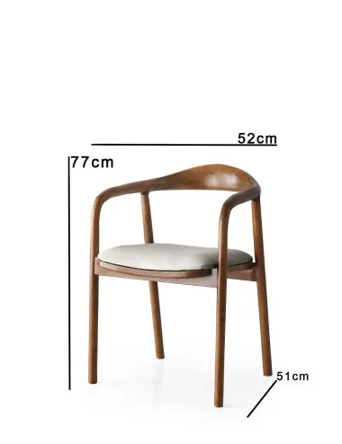 Scaun Gri Deschis PA - 027 Dimensiune 90 X 39 X 40  - 3