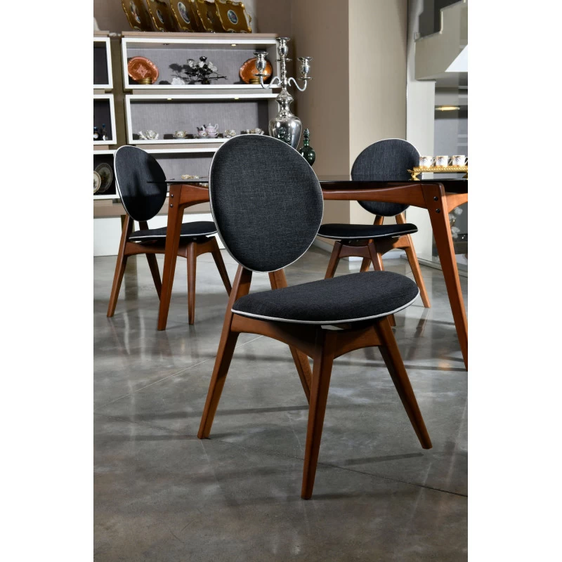 Set 2 Scaune Dining Touch v2 - Anthracite  - 3