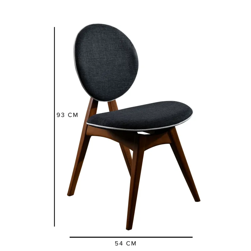 Set 2 Scaune Dining Touch v2 - Anthracite  - 6