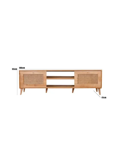 Comoda TV Culoare Stejar Hazeran 180 X 55 X 41  - 5