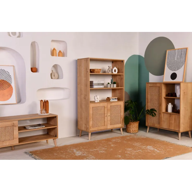 Raft cu Dulapior Hazeran Bookshelf 40 X 90 X 110  - 3