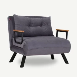 Fotoliu Extensibil Living Sando Single - Grey - 2