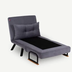 Fotoliu Extensibil Living Sando Single - Grey  - 3