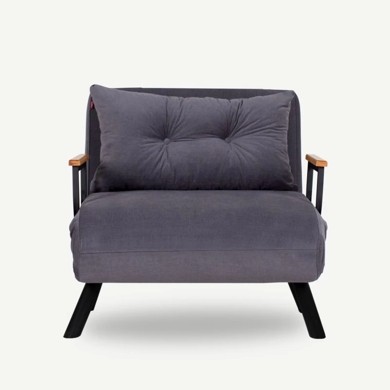 Fotoliu Extensibil Living Sando Single - Grey  - 5