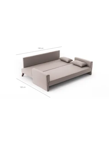 Canapea Living Bella Sofa Bed - Cream 208 X 85 X 81  - 5
