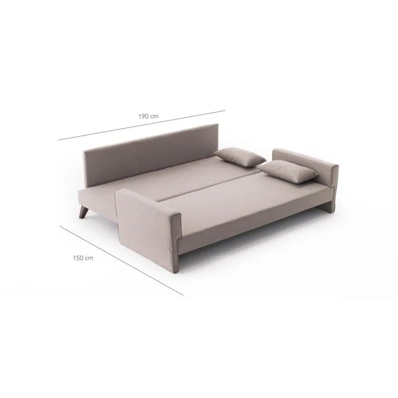 Canapea Living Bella Sofa Bed - Cream 208 X 85 X 81  - 5