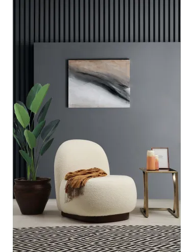 Fotoliu Modern Living Tina - Bouclet White - 1