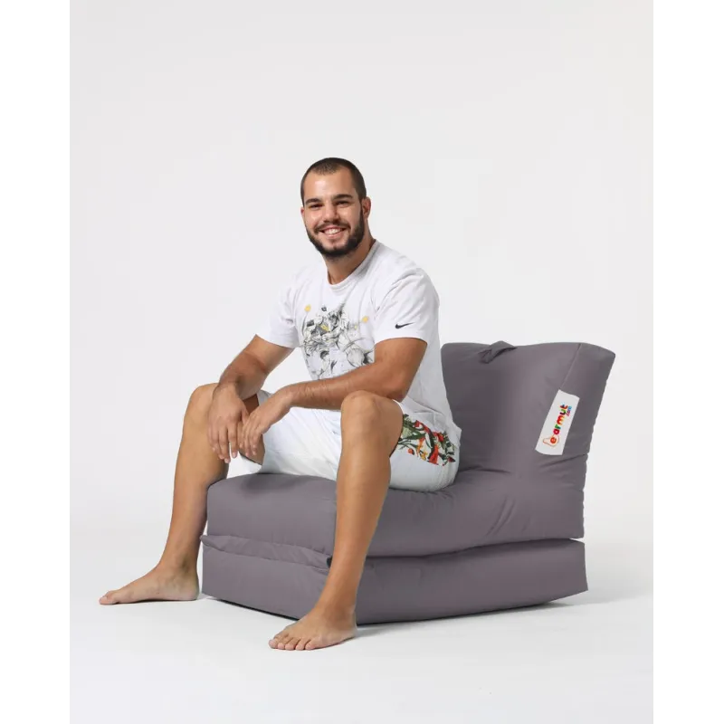 Fotoliu Puf Bean Bag Siesta Sofa Bed Pouf - Fume  - 2
