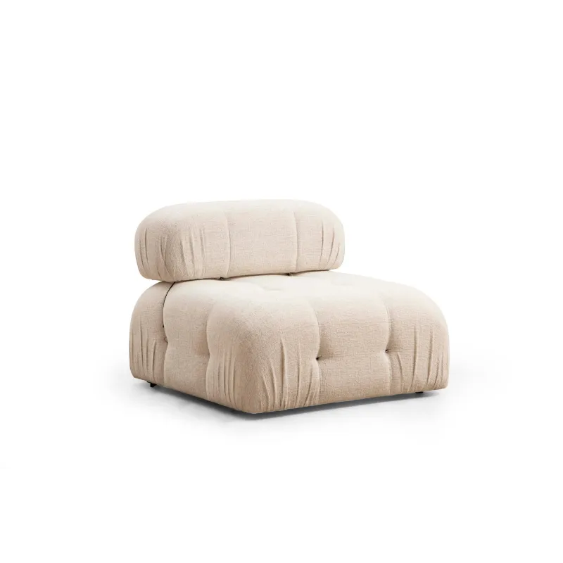Canapea 3 Locuri Crem Bubble 3 Seater ( L1-O1-1R) - Bouclette  - 4