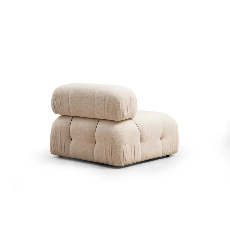 Canapea 3 Locuri Crem Bubble 3 Seater ( L1-O1-1R) - Bouclette  - 5