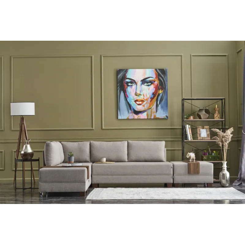 Canapea Tip Coltar Fly Left - Cream 210 X 70 X 280  - 1