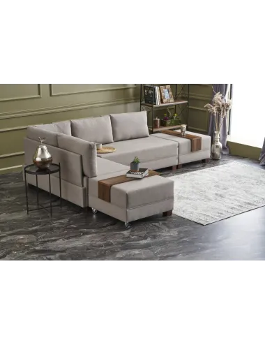 Canapea Tip Coltar Fly Left - Cream 210 X 70 X 280 - 2