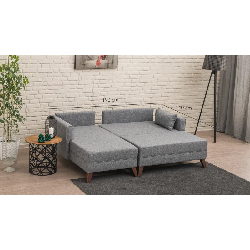 Canapea Tip Coltar Cu Posibilitate de Dormit Bella Corner Sofa Left 2  - 4