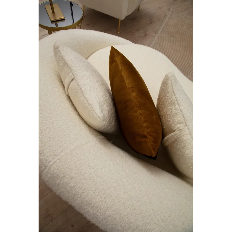 Canapea Tapitata Moderna 3 Locuri Eses - Cream Bouclett 255 X 85 X 120  - 4