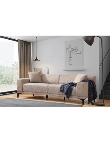 Canapea 3 Locuri Petra 3 - Fawn 212 X 86 X 69 - 1