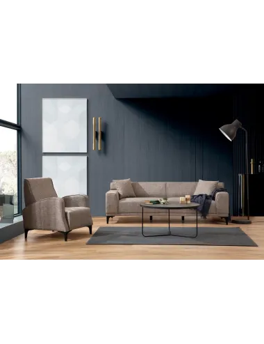 Canapea 3 Locuri Petra 3 - Fawn 212 X 86 X 69  - 4