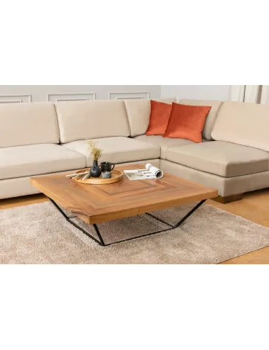 Canapea Tip Coltar cu Taburet Tulip Corner Right With Pouf - Beige  - 3