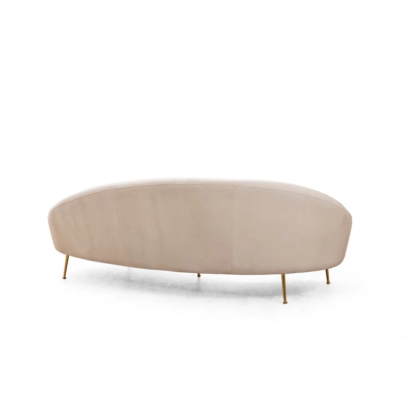Canapea Tapitata cu 3 Locuri Eses Left - Beige  - 6