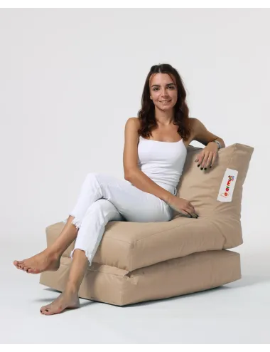 Fotoliu Puf Bean Bag Siesta Sofa Bed Pouf - Mink - 1